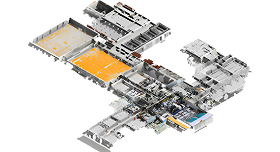 School building point cloud scan input